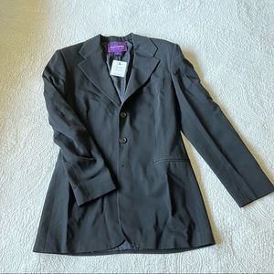 Ralph Lauren Collection Wool Blazer (black, Size 4/Small)